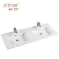 Double tank modern ceramic hand wash washing basin